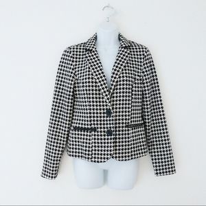 Houndstooth blazer